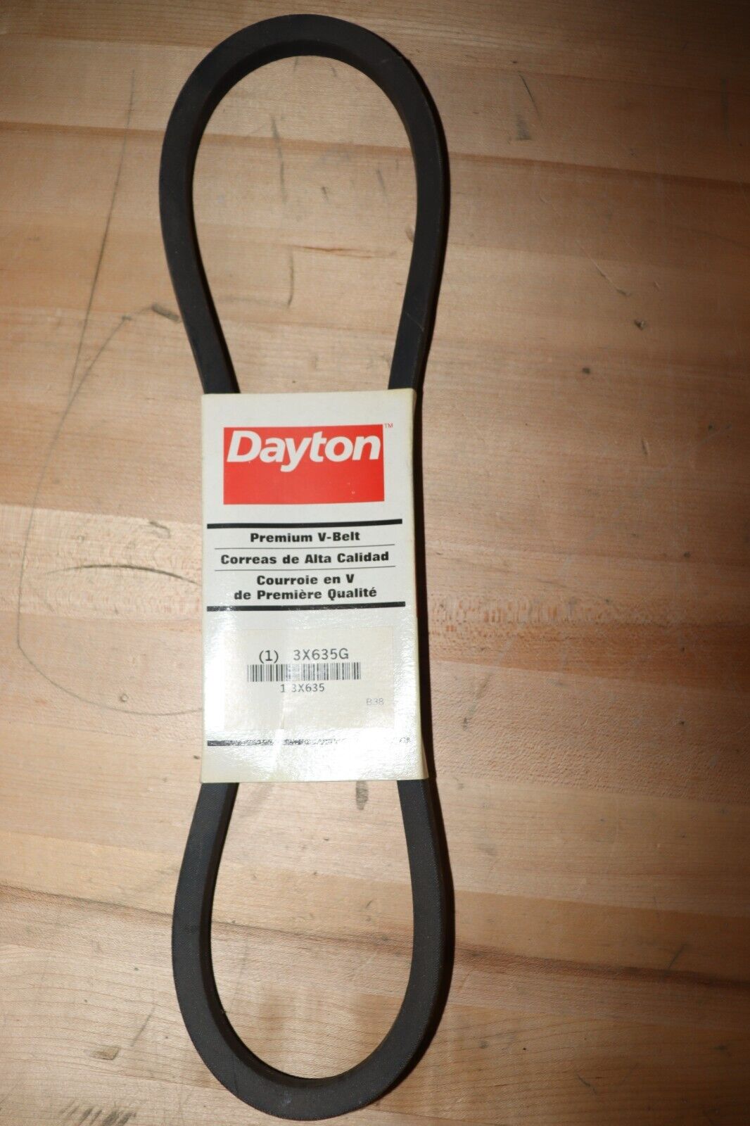 DAYTON V-Belt: 41 in Outside Lg, 21/32 in Top Wd, 13/32 in Thick, 3X635 - Northside Material Brokers