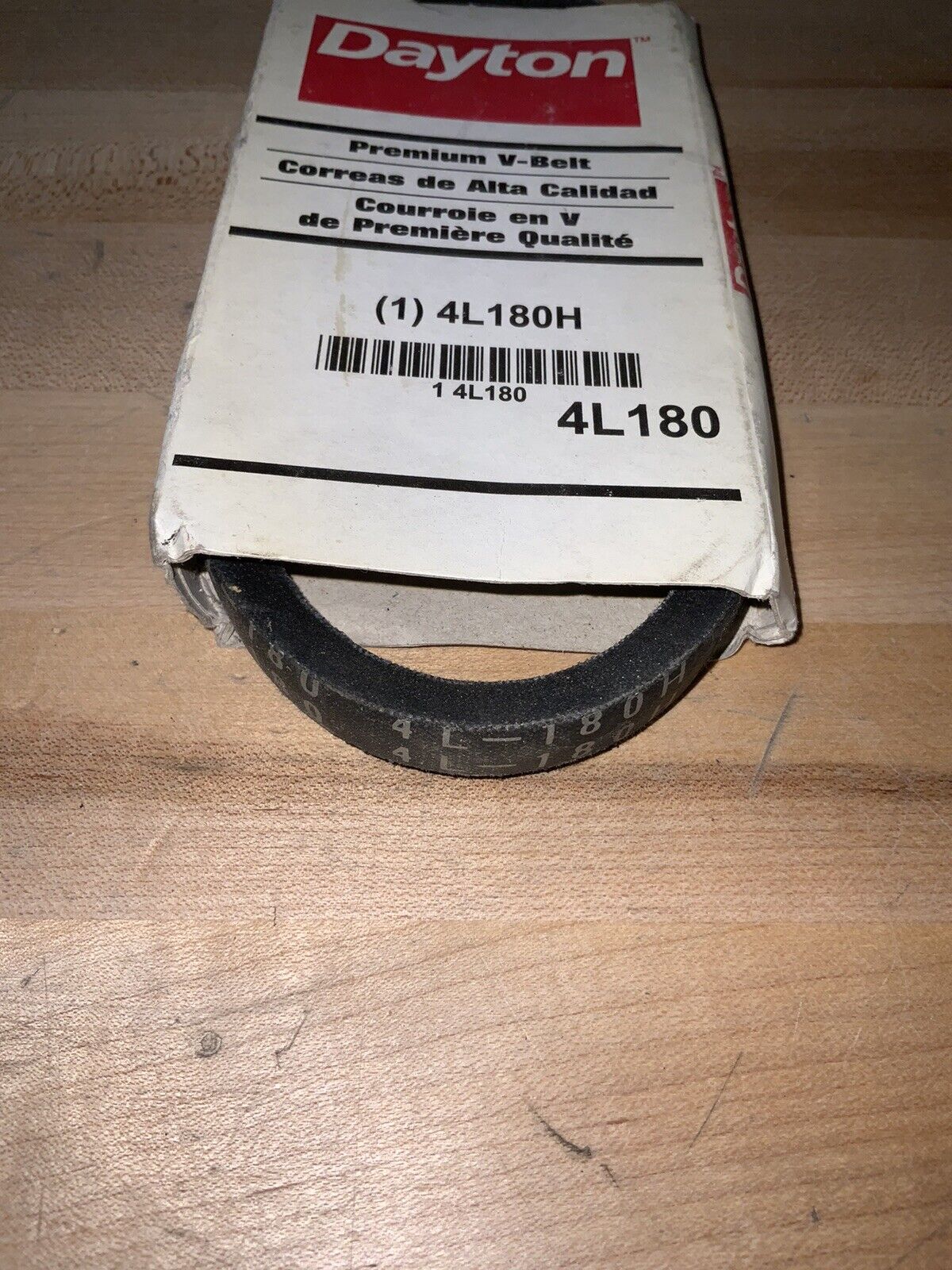 DAYTON V-Belt: 4L180, 18 in Outside Lg, 1/2 in Top Wd, 5/16 in Thick, 4L180 - Northside Material Brokers