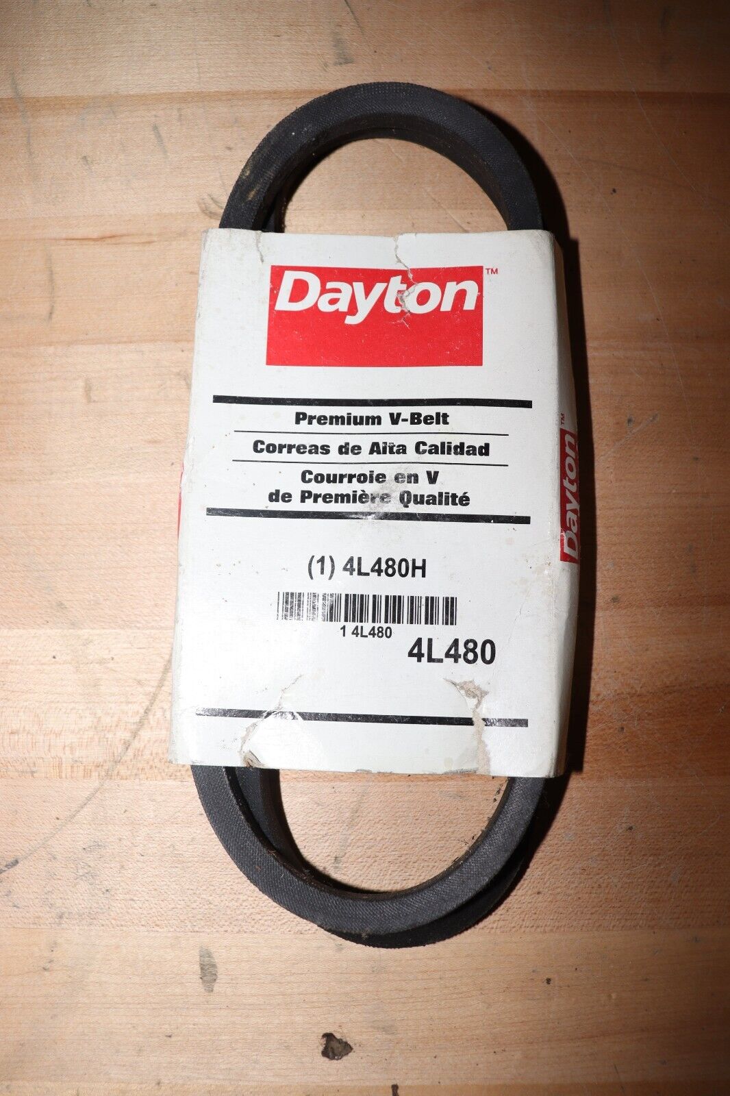 DAYTON V-Belt: 4L480, 48 in Outside Lg, 1/2 in Top Wd, 5/16 in Thick - Northside Material Brokers
