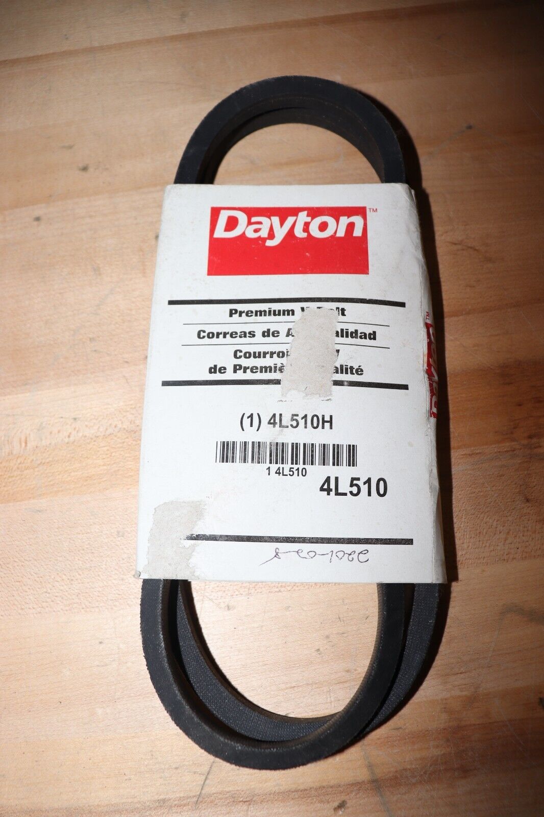 DAYTON V-Belt: 4L510, 51 in Outside Lg, 1/2 in Top Wd, 5/16 in Thick - Northside Material Brokers