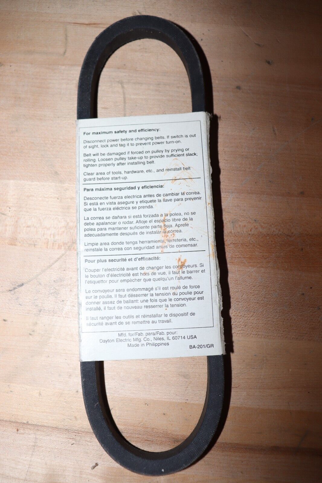 DAYTON V-Belt: 5L270, 27 in Outside Lg, 21/32 in Top Wd, 3/8 in Thick - Northside Material Brokers