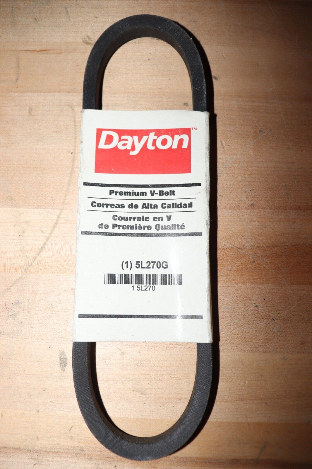 DAYTON V-Belt: 5L270, 27 in Outside Lg, 21/32 in Top Wd, 3/8 in Thick - Northside Material Brokers