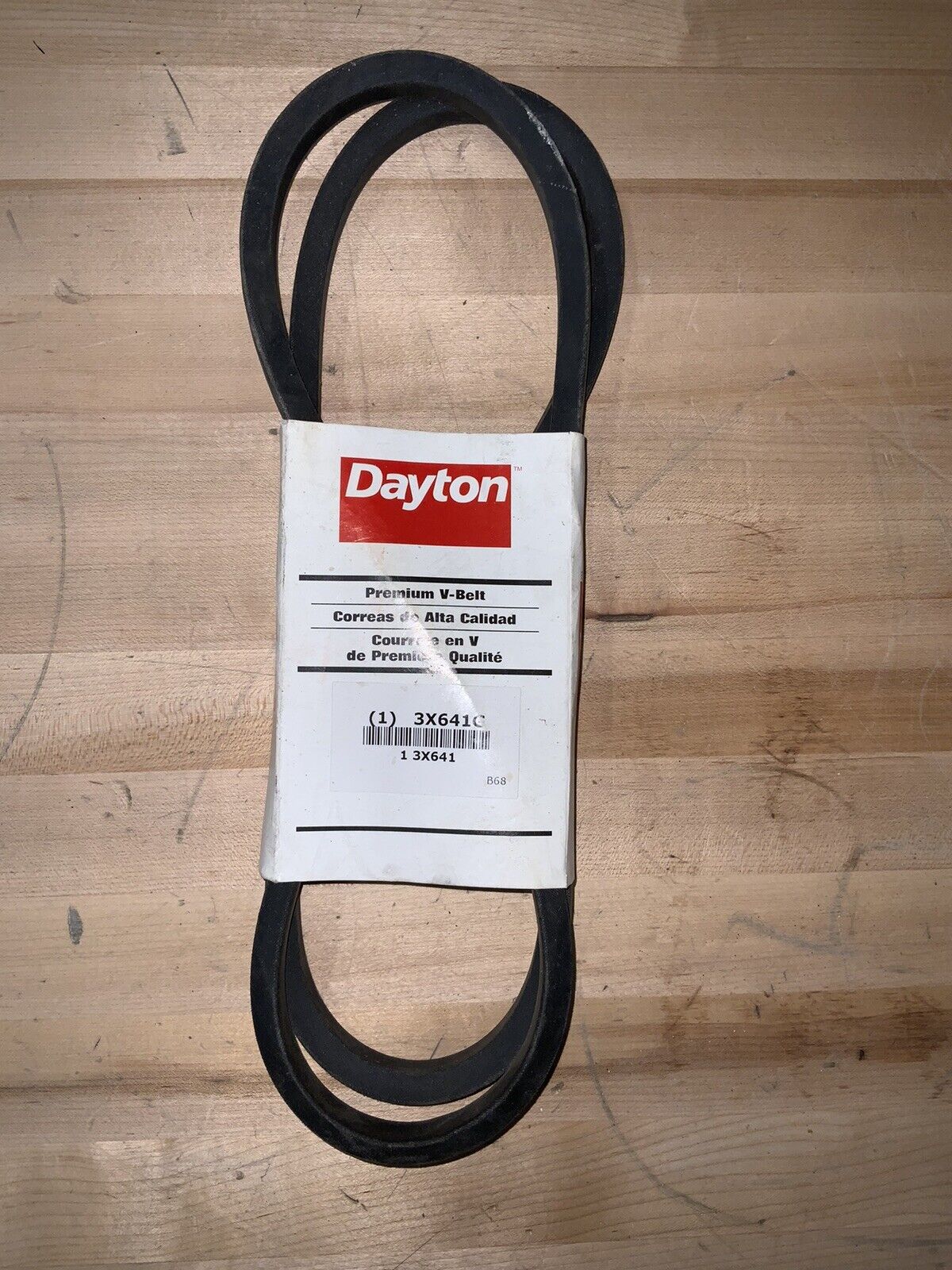 DAYTON V-Belt: 71 in Outside Lg, 21/32 in Top Wd, 13/32 in Thick, 3X641 - Northside Material Brokers