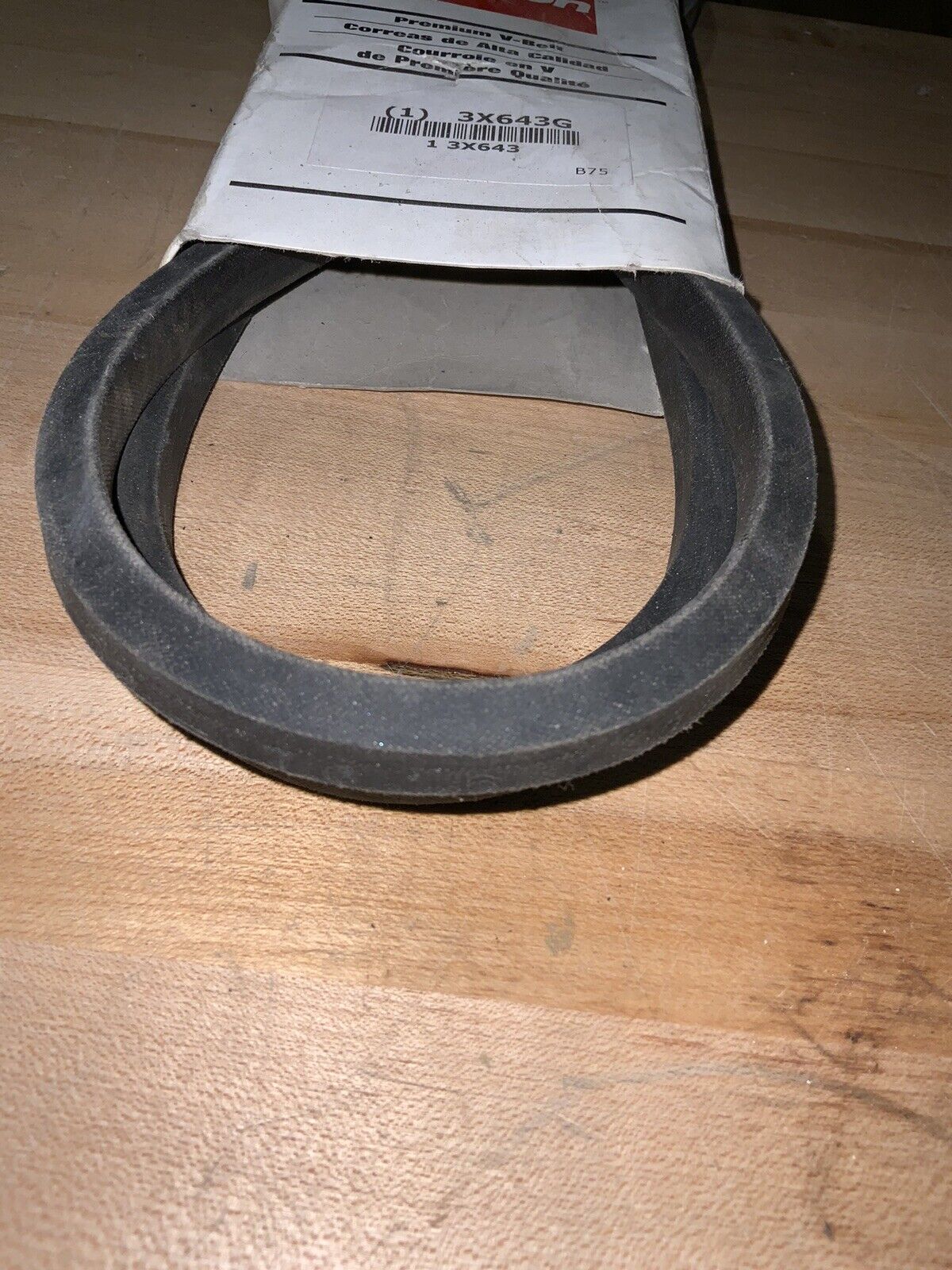 DAYTON V-Belt: 78 in Outside Lg, 21/32 in Top Wd, 13/32 in Thick, 3X643 - Northside Material Brokers