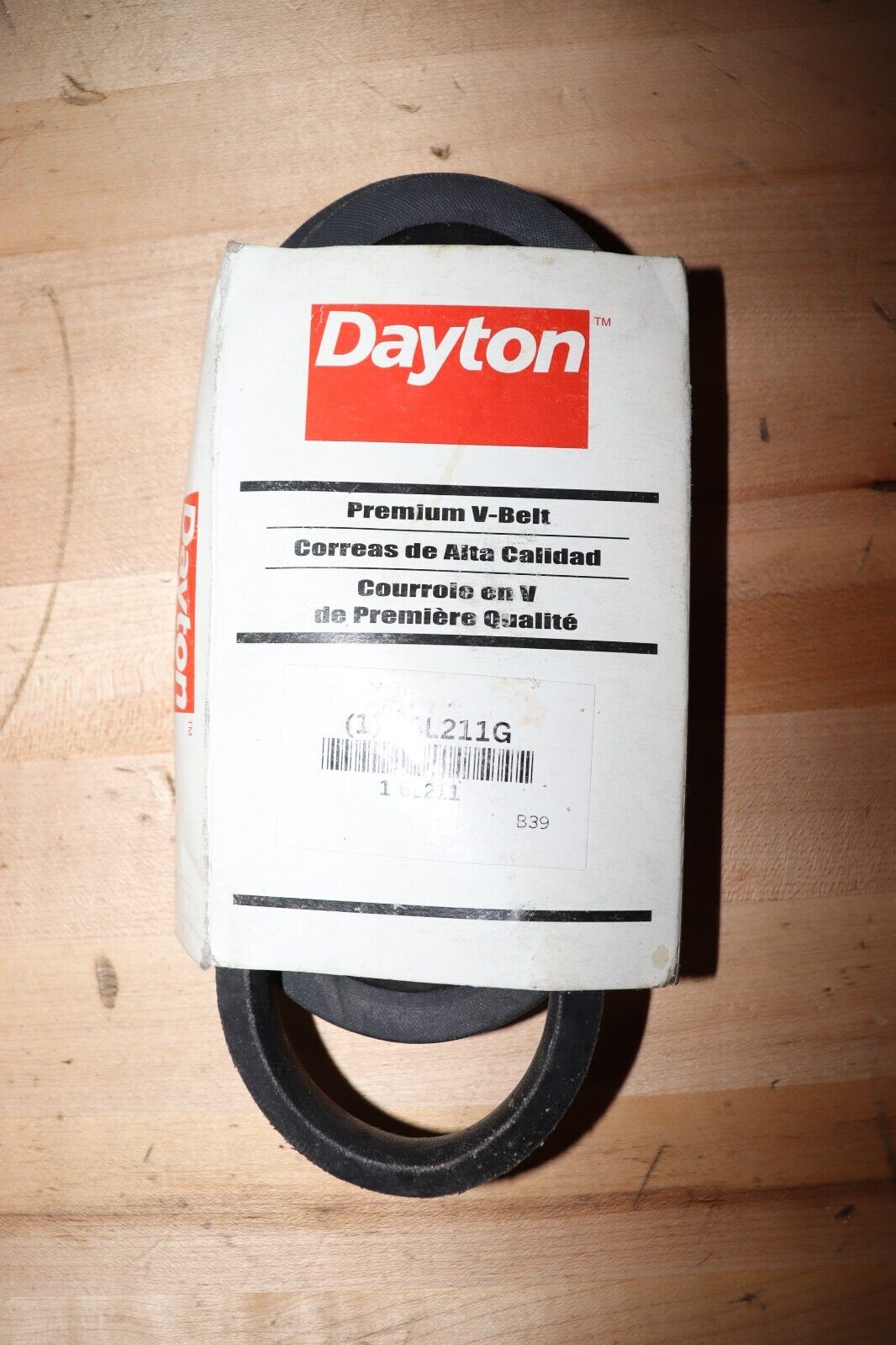 DAYTON V-Belt: B39, 42 in Outside Lg, 21/32 in Top Wd, 13/32 in Thick, 6L211 - Northside Material Brokers