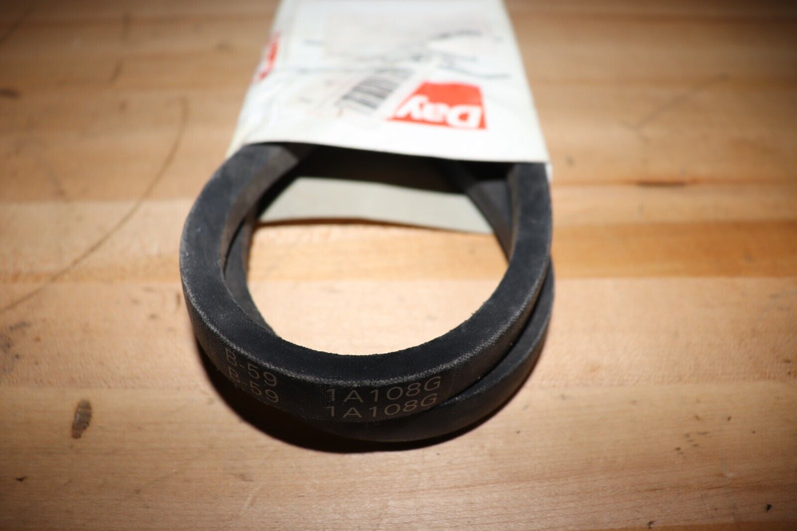 DAYTON V-Belt: B59, 62 in Outside Lg, 21/32 in Top Wd, 13/32 in Thick, 1A108 - Northside Material Brokers
