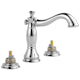 Delta Chrome Two Handle Wide-Spread Bathroom Faucet, Cassidy 3597LF-MPU-LHP
