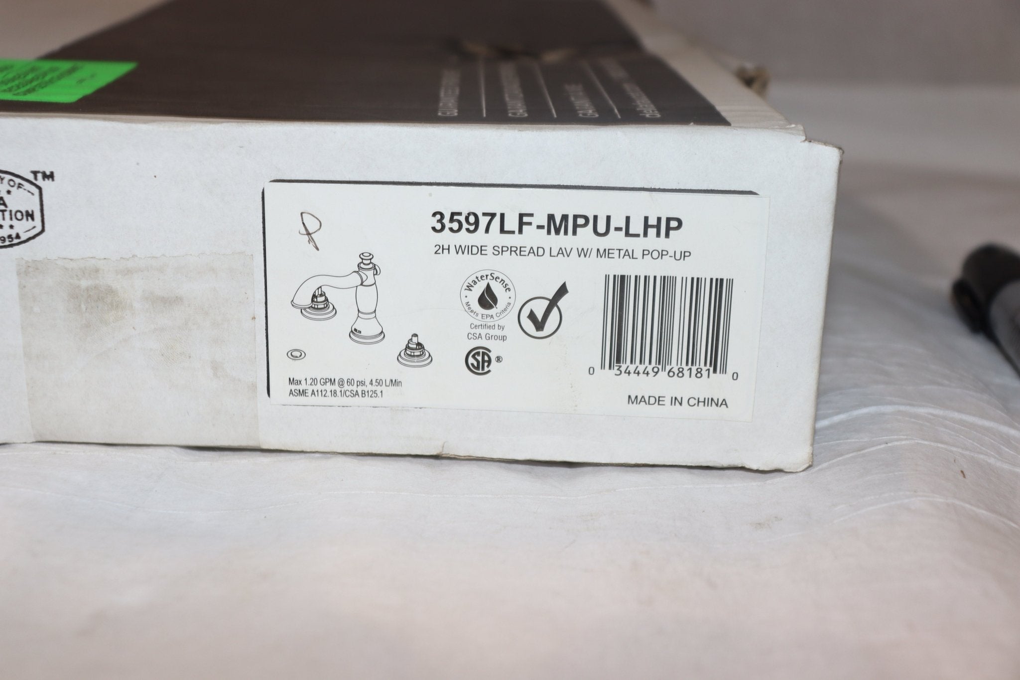 Delta Chrome Two Handle Wide-Spread Bathroom Faucet, Cassidy 3597LF-MPU-LHP - Northside Material Brokers