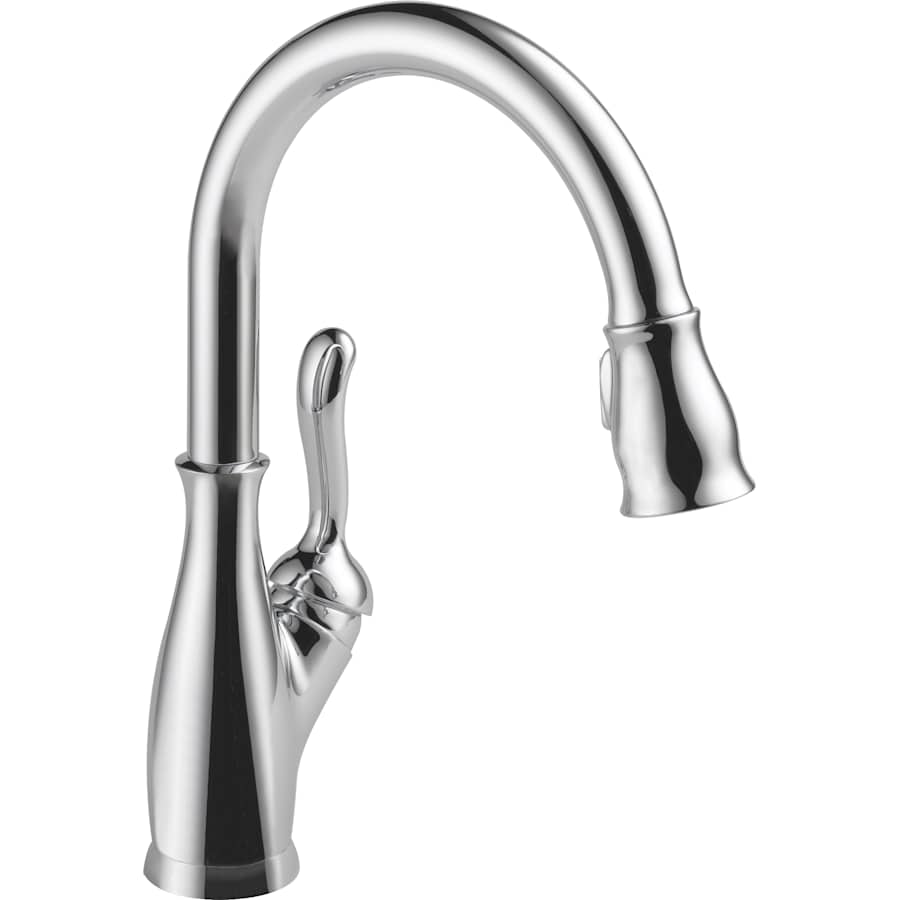 Delta Leland Pull-Down Kitchen Faucet w/ Magnetic Docking Spray Head, Chrome - Northside Material Brokers