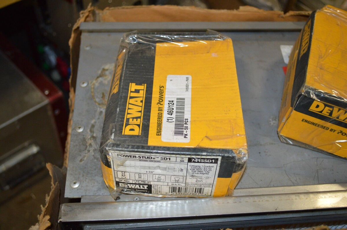 Dewalt Wedge Ancho, Zinc Plated, 3/8 in Anchor Dia., 5, 7415SD1-PWR - Northside Material Brokers
