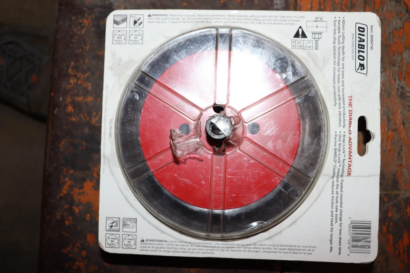 Diablo DHS4750 4-3/4 in. Bi-Metal Hole Saw with Snap-Lock Plus Mandrel System - Northside Material Brokers