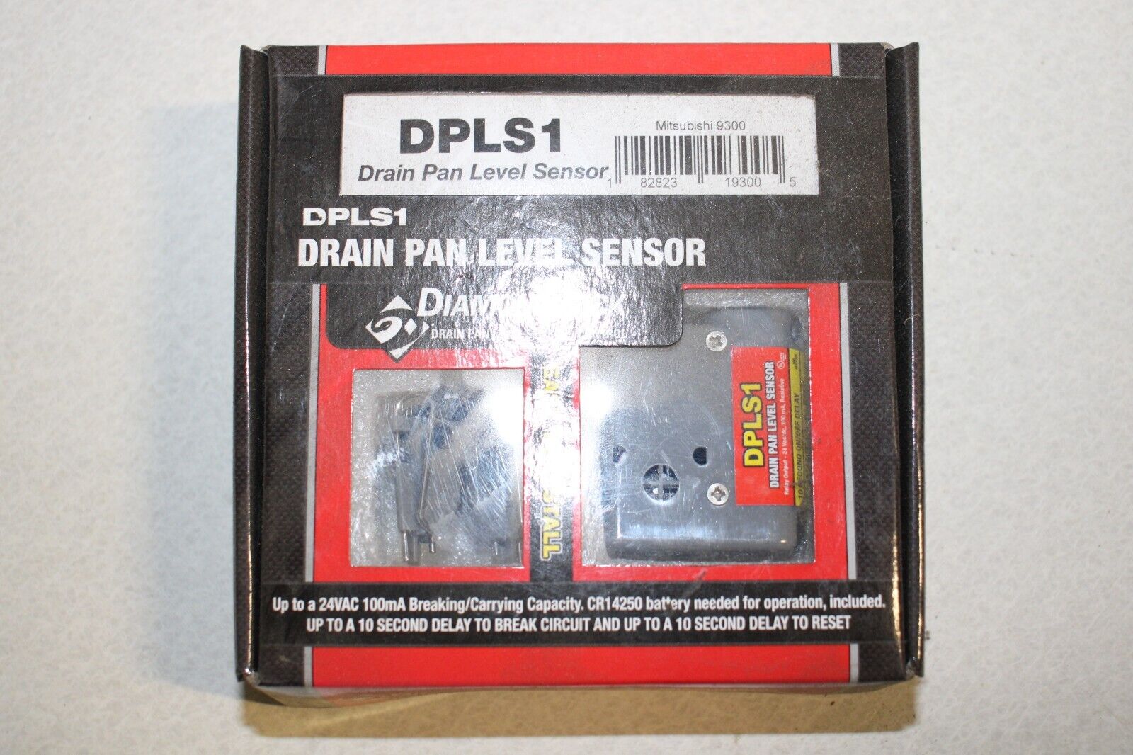 DPLS1 DIAMONDBACK MITSUBISHI 96170 DRAIN PAN LEVEL SENSOR CONTROL NEW SAFTY - Northside Material Brokers