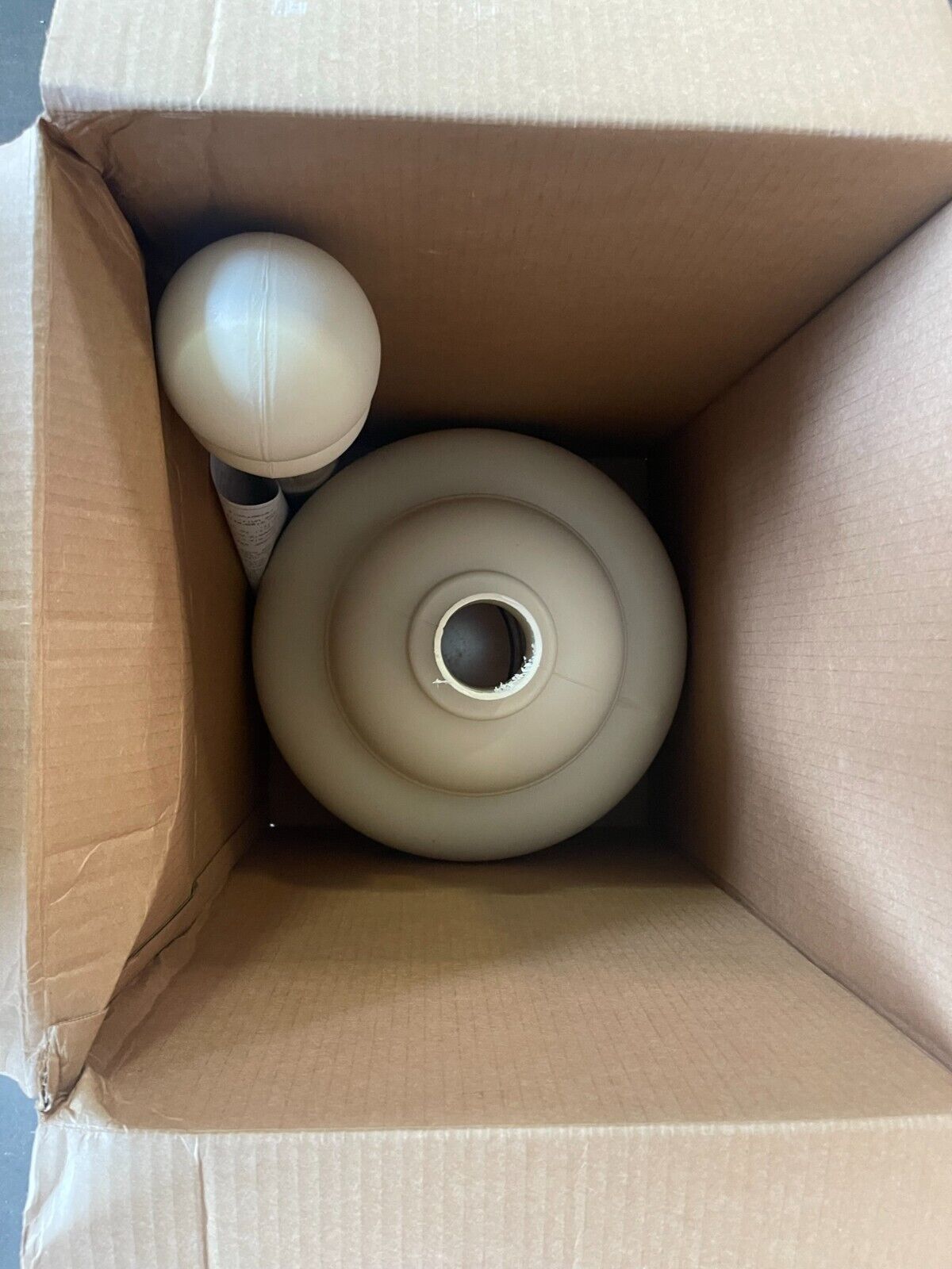 EAGLE 1206BEIGE Cigarette Receptacle: 1 1/4 gal Capacity, 37 3/4 Ht, 15 1/4 Wd - Northside Material Brokers