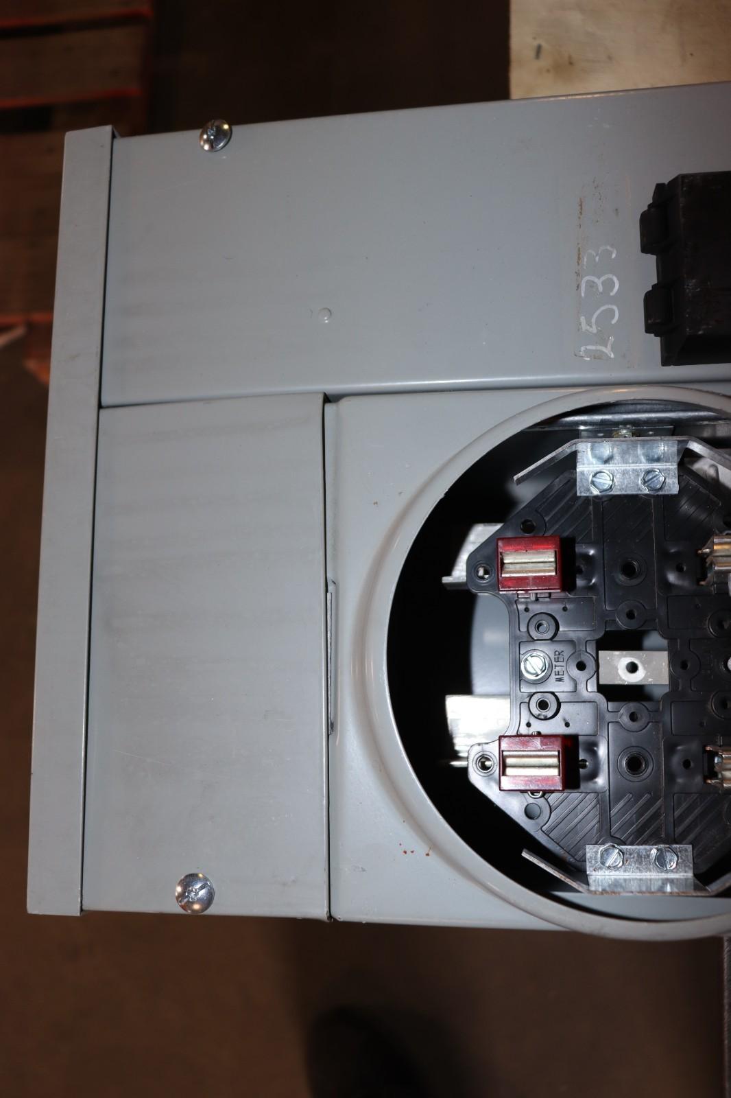 Eaton 1MM412RRL 800 Amp 4-Gang 125A 1-Phase Four Meter Socket Modular Stack Used - Northside Material Brokers