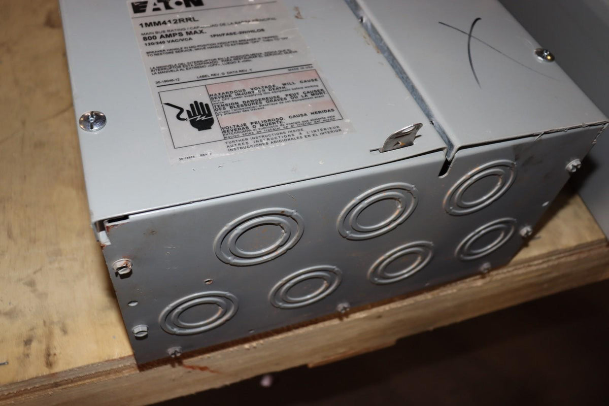 Eaton 1MM412RRL 800 Amp 4-Gang 125A 1-Phase Four Meter Socket Modular Stack Used - Northside Material Brokers