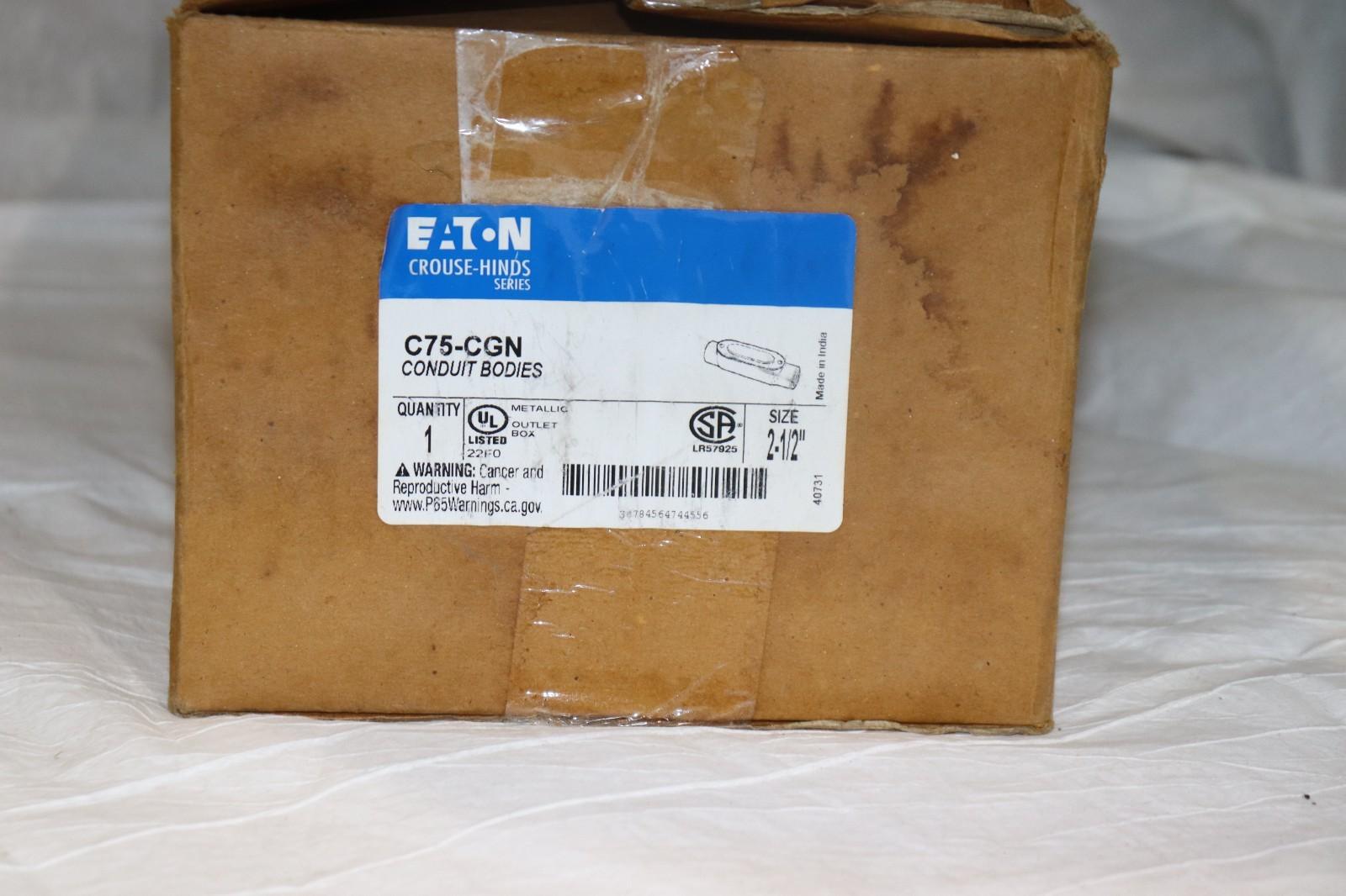 Eaton C75-CGN 2-1/2" Aluminum Conduit Body B156 - Northside Material Brokers