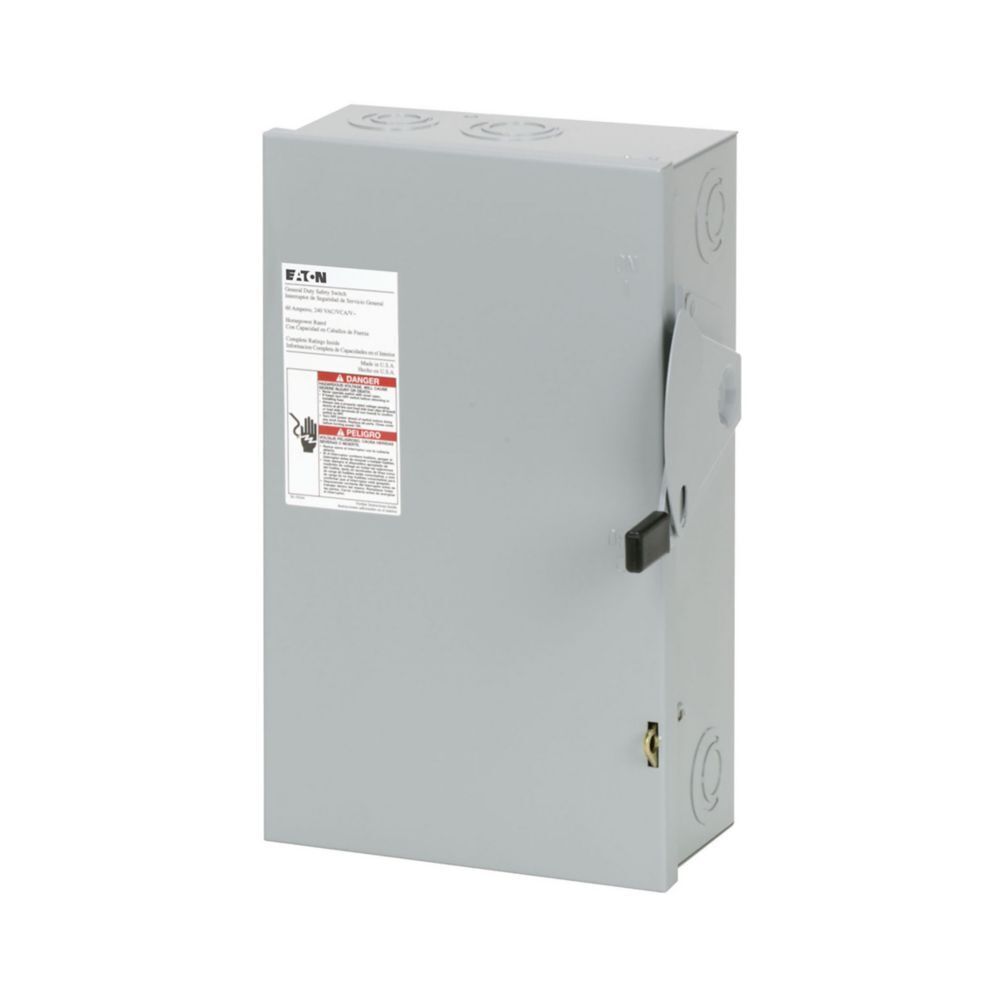 Eaton DG222NGB 60A General Duty 240V Fusible Disconnect - Northside Material Brokers
