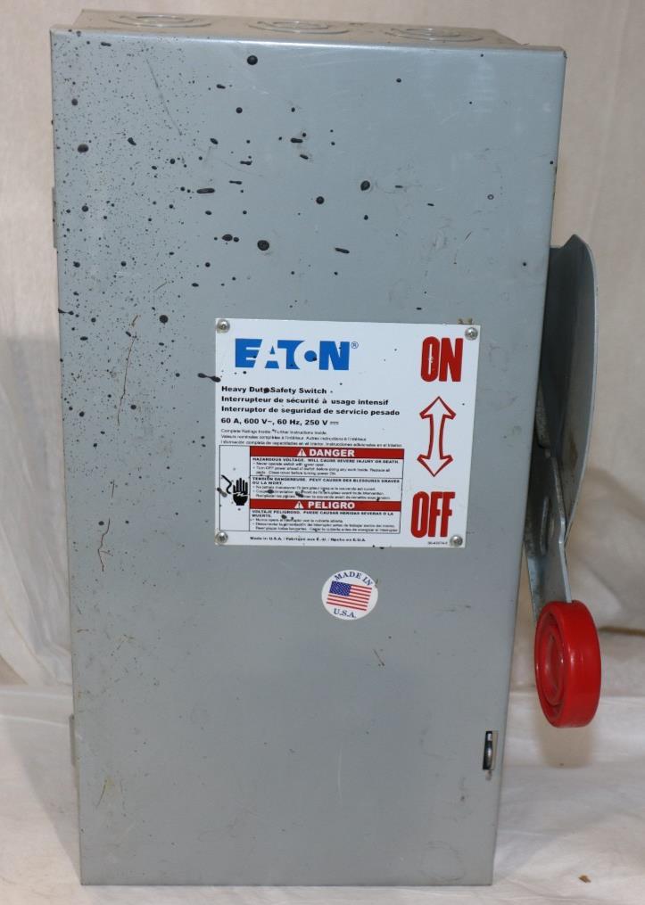 Eaton DH362UGK 60A 600V Heavy Duty Outdoor Disconnect Safety Switch, 1/3PH - Northside Material Brokers