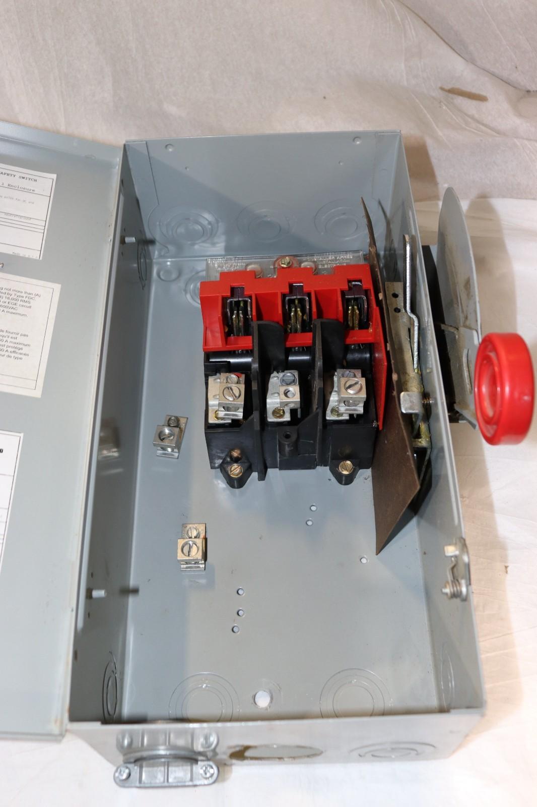 Eaton DH362UGK 60A 600V Heavy Duty Outdoor Disconnect Safety Switch, 1/3PH - Northside Material Brokers