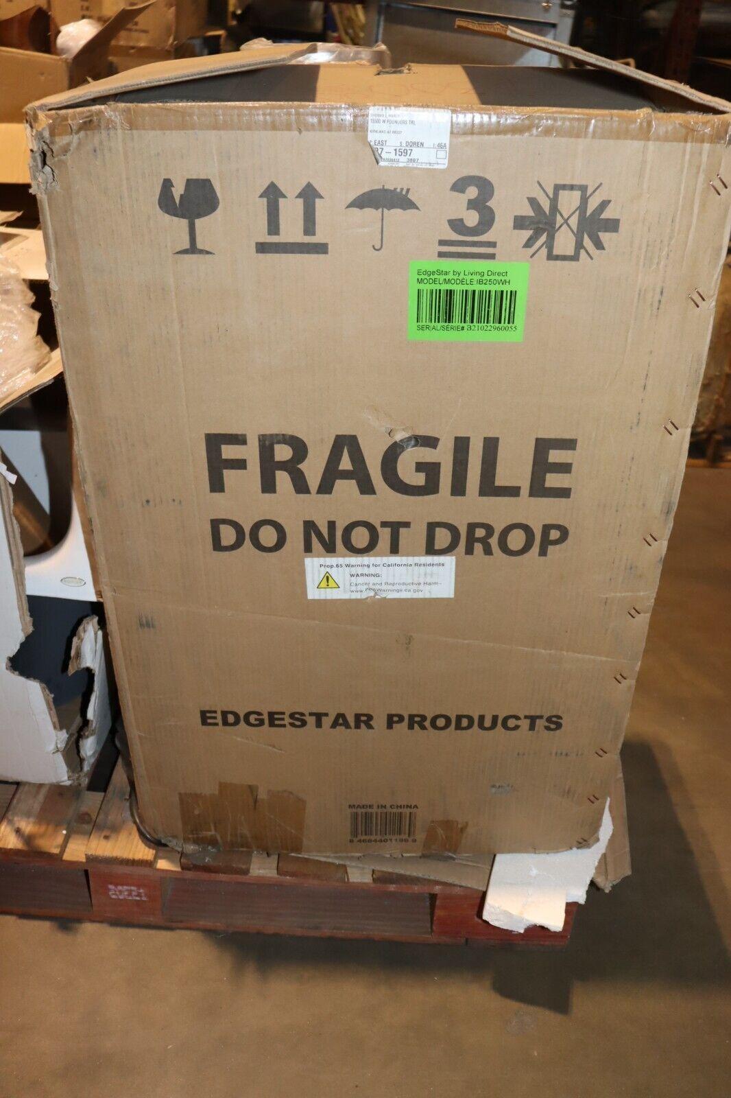 Edgestart IB250WH Under Counter Ice Maker, White, New, Scratch and Dent - Northside Material Brokers