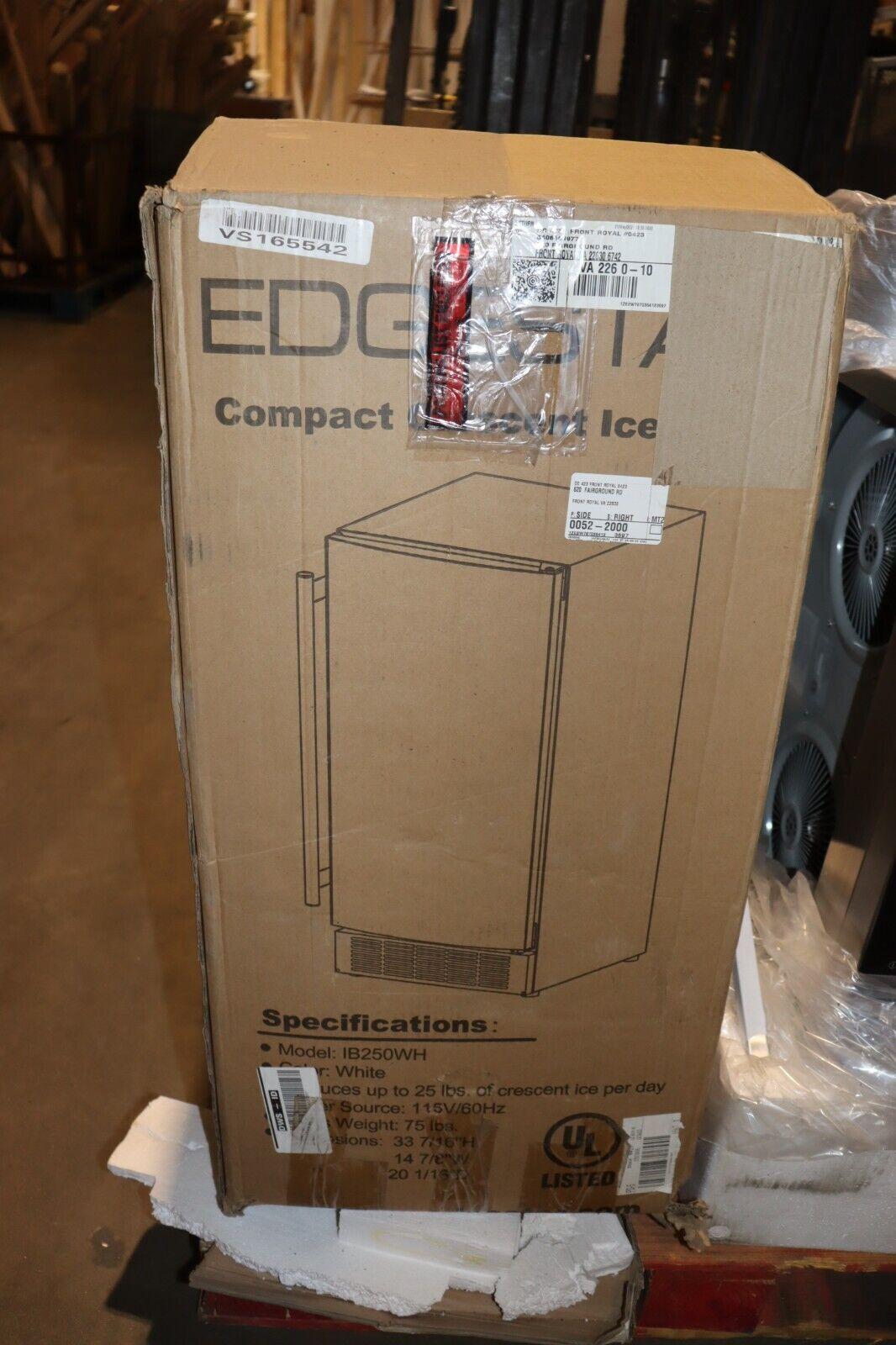 Edgestart IB250WH Under Counter Ice Maker, White, New, Scratch and Dent - Northside Material Brokers