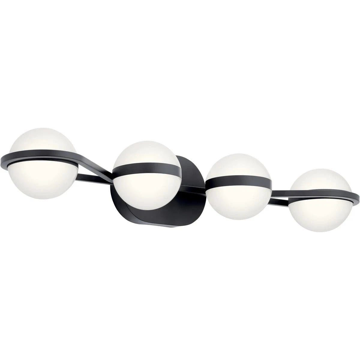 elan 85093MBK 30 Inch Brettin Bathroom Vanity Light Matte Black, Kichler - Northside Material Brokers