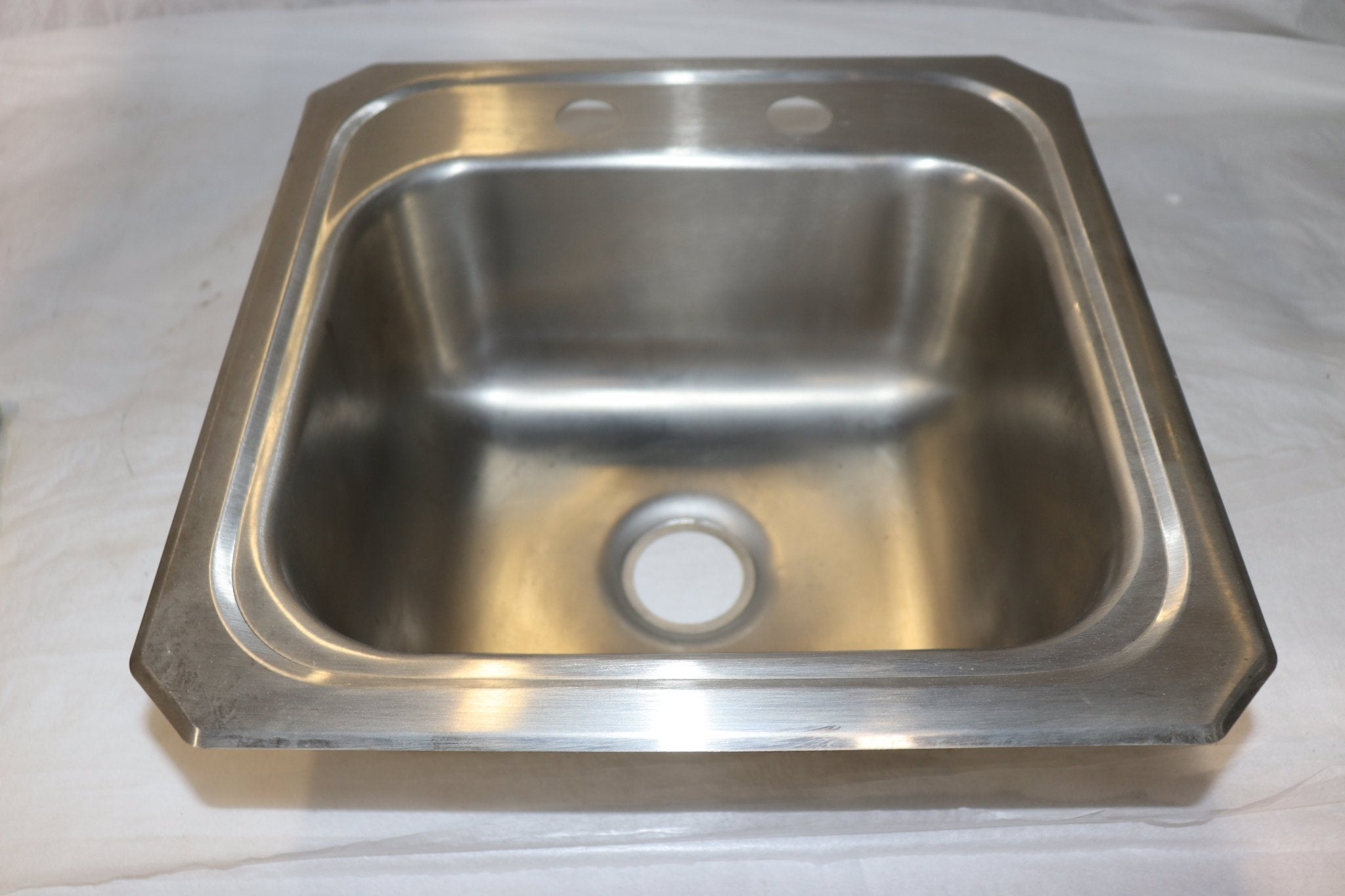 Elkay 15" x 15" x 5.15" Stainless Steel Bar Sink w/ Faucet & Drain, DP211515C - Northside Material Brokers