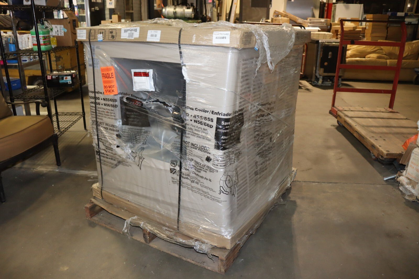 ESSICK AIR Ducted Evaporative Cooler: 1200 to 1800 sq ft, N55/65S, 2YAE3 - Northside Material Brokers