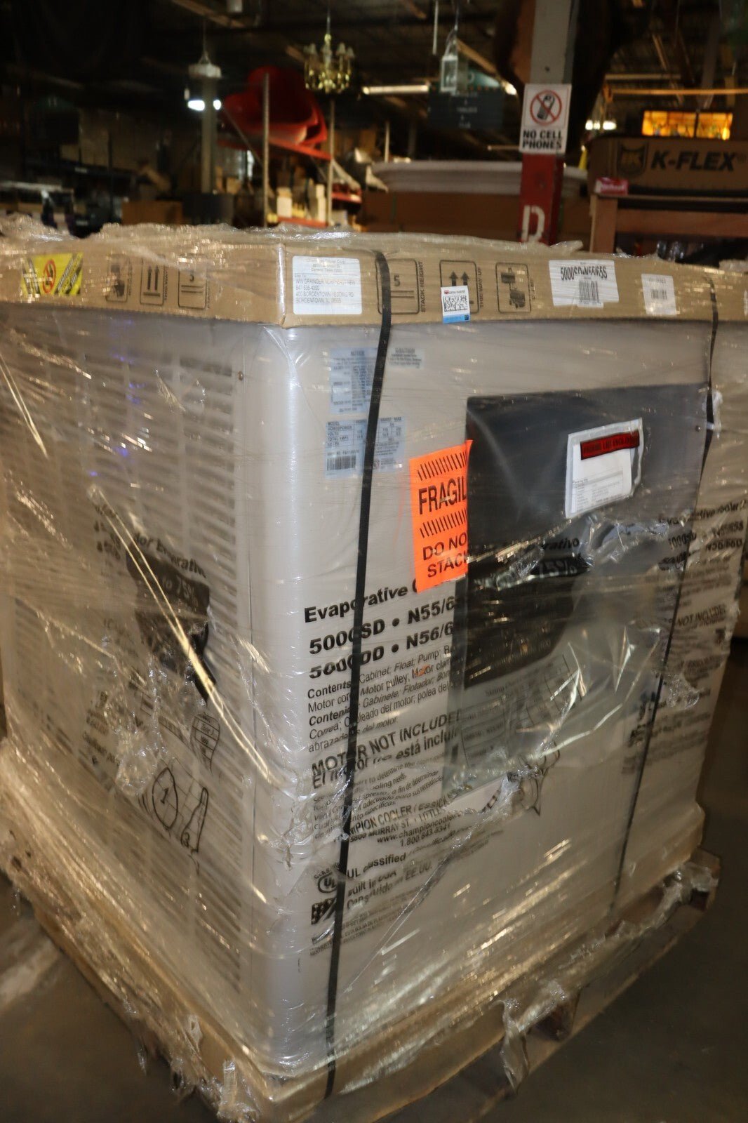 ESSICK AIR Ducted Evaporative Cooler: 1200 to 1800 sq ft, N55/65S, 2YAE3 - Northside Material Brokers