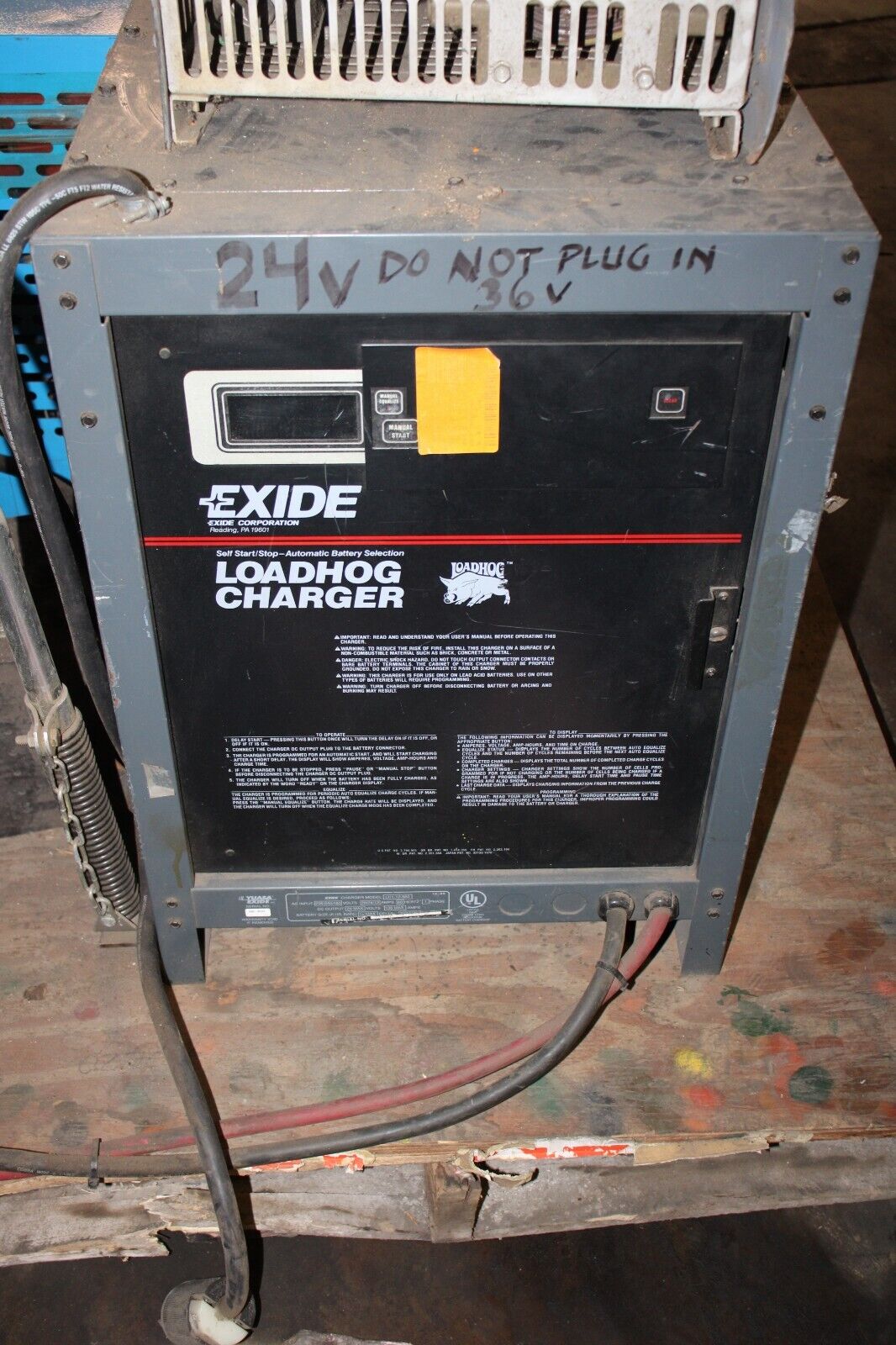 EXIDE LOADHOG 24V COMMERCIAL CHARGER LH1-12-850 - Northside Material Brokers