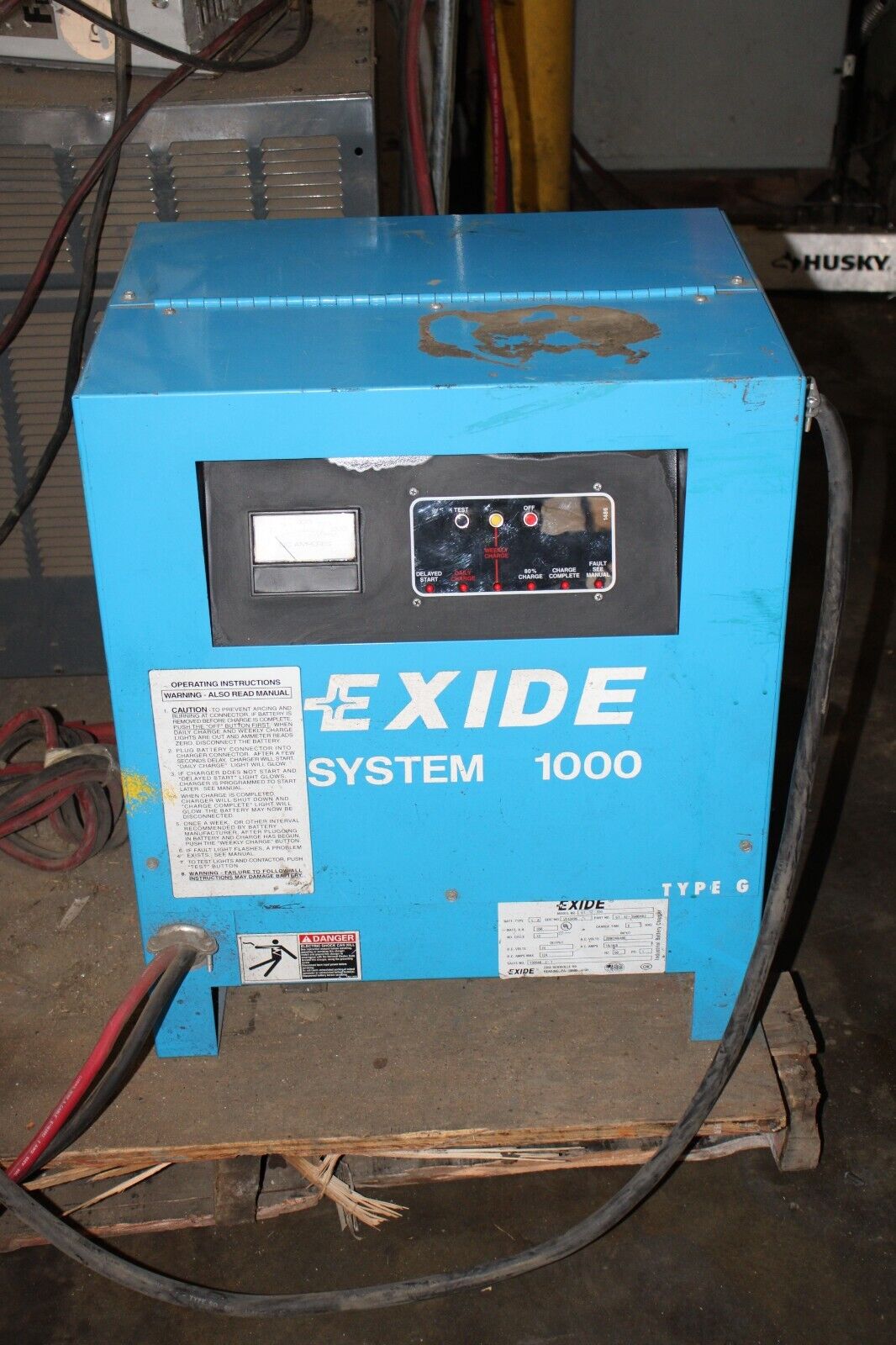 EXIDE SYSTEM 1000 TYPE G COMMERCIAL CHARGER G1-12-5508HD2 - Northside Material Brokers