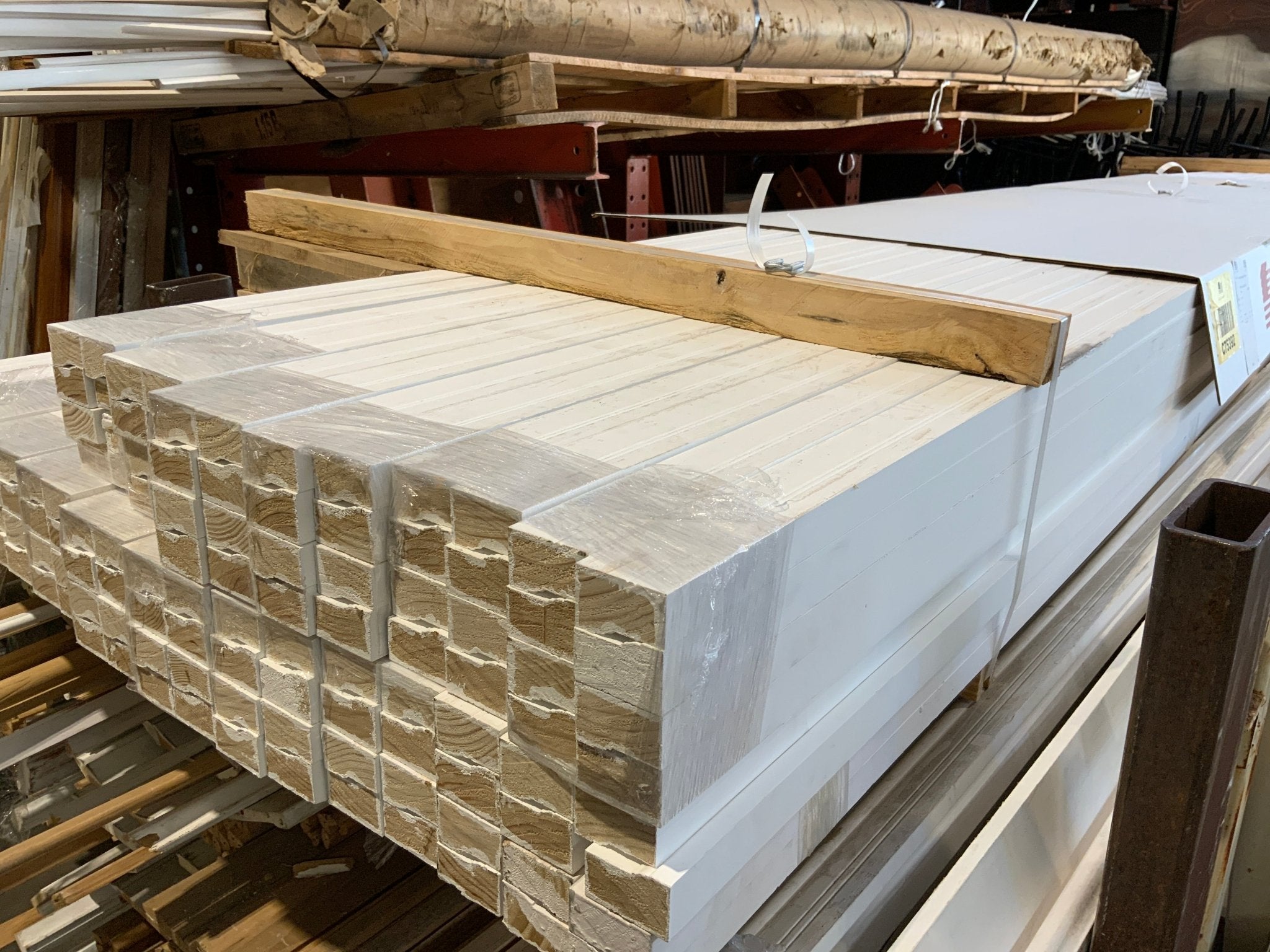 Exterior Brick Molding Primed White Wood, 1-1/4" x 2" x 17', WPM180P - Northside Material Brokers