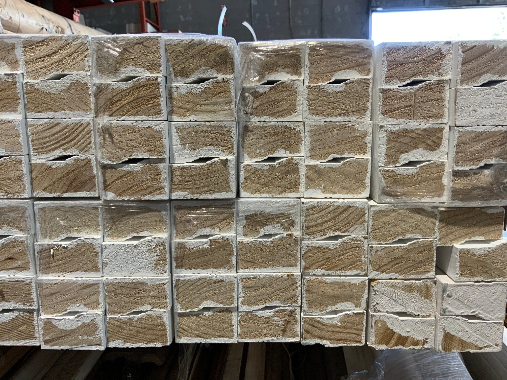 Exterior Brick Molding Primed White Wood, 1-1/4" x 2" x 17', WPM180P - Northside Material Brokers