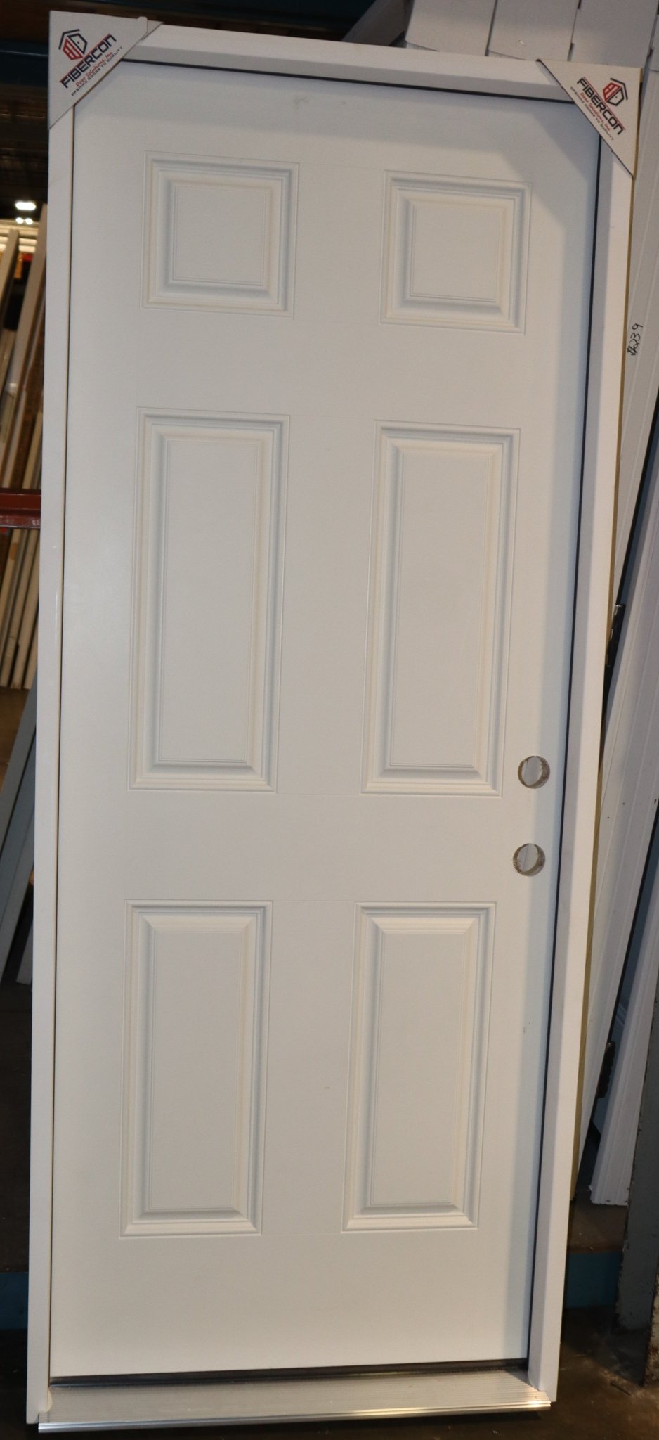 Exterior Door with Frame 32 Inch, Fiberglass/Steel, 2/8 x 6/8 - Northside Material Brokers