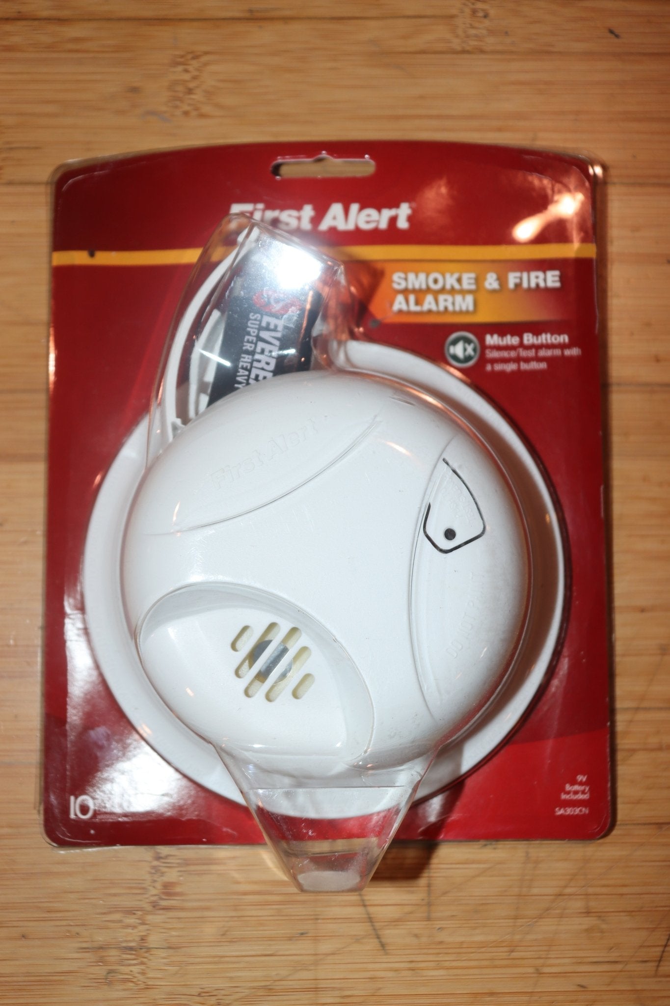 First Alert Battery Operated Ionization Smoke Alarm - SA300CN, 9V Battery Included - Northside Material Brokers