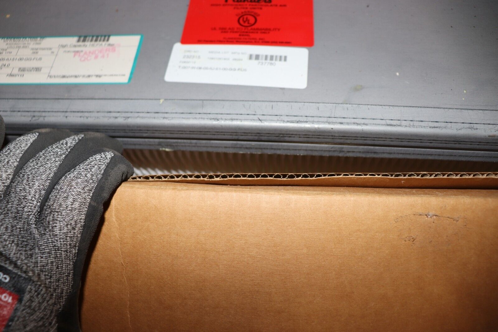 FLANDERS HEPA AIR FLOW FILTERT-007-W-08-05-IU-51-00-GG-FU5, NEW OLD STOCK - Northside Material Brokers