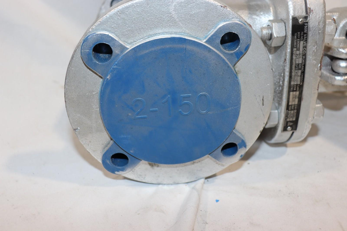 FNW Valve 2" 150 Flanged Carbon Steel Gate Valve w/ Handwheel Fig 551 WCB - Northside Material Brokers
