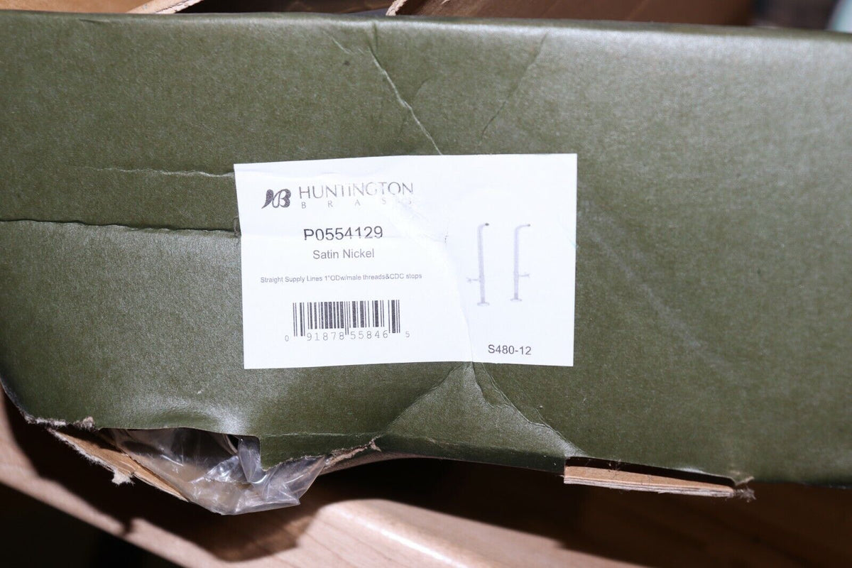 free standing Straight Supply Lines w/ stop valves, Model P0554129 - Northside Material Brokers