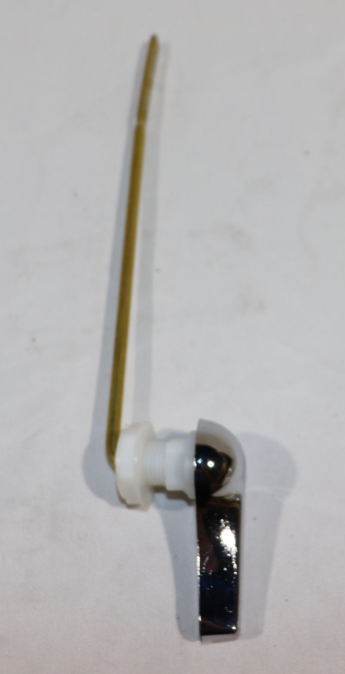 Front Mount Chrome Toilet Flush Handle Lever With Metal Spud & Nut - Northside Material Brokers