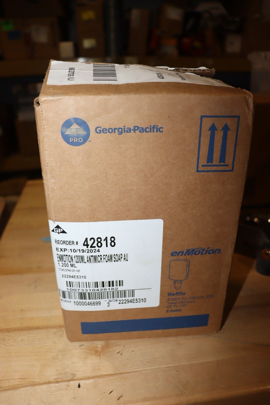 GEORGIA-PACIFIC Hand Soap: 1,200 mL Size, 53JZ89, Unscented, 2 PK, 42818 - Northside Material Brokers