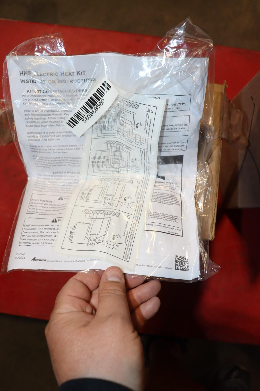 Goodman HKSX08XC Electric Heat Strip Kit, 9 in WD, 10 in LG, 15 in HT, NOB - Northside Material Brokers