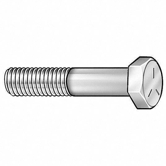 Grainger 1KB73, Grade 5, 3/4"-10 Hex Head Cap Screw, Zinc Plated, Pack of 15 - Northside Material Brokers