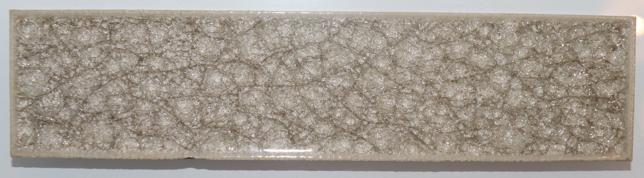 Green 2-in x 8-in Polished Crackled Glass Patterned Wall Tile, 5.55 sq. ft. / box - Northside Material Brokers