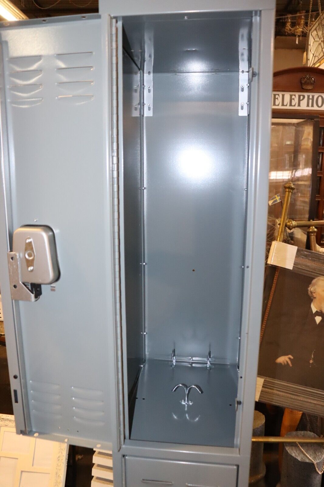 HALLOWELL Wardrobe Locker: 12 in x 18 in x 78 in, U1288-2A-HG, 4HB63 - Northside Material Brokers