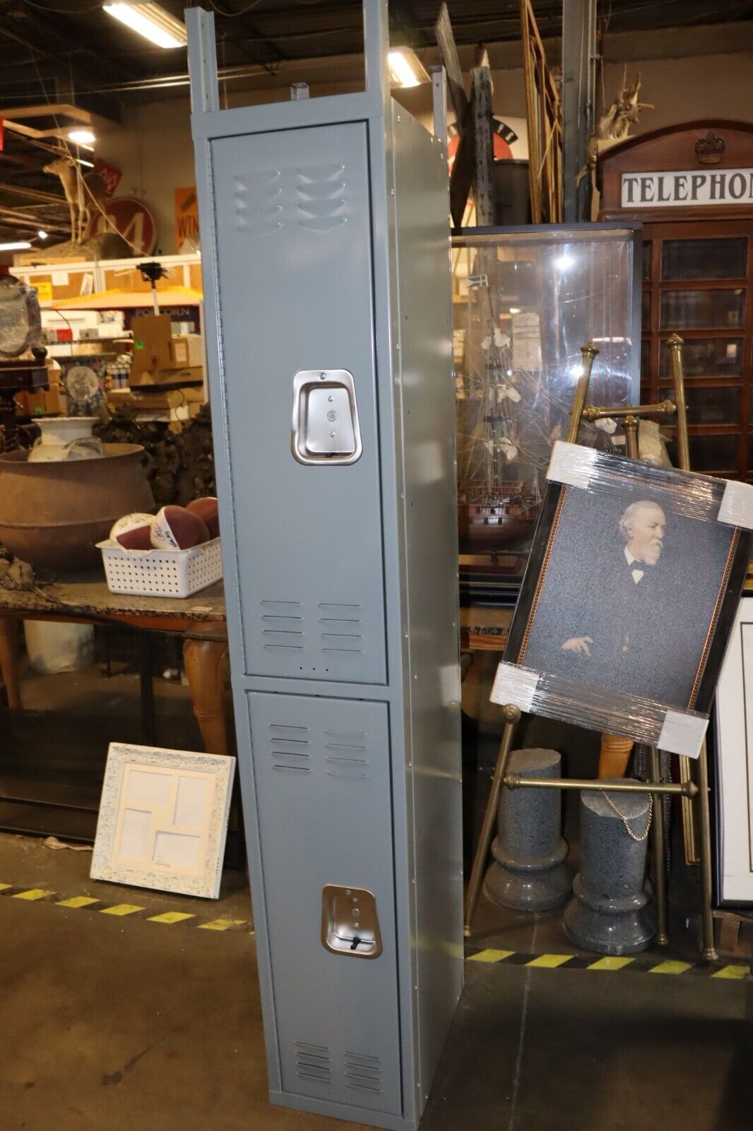 HALLOWELL Wardrobe Locker: 12 in x 18 in x 78 in, U1288-2A-HG, 4HB63 - Northside Material Brokers
