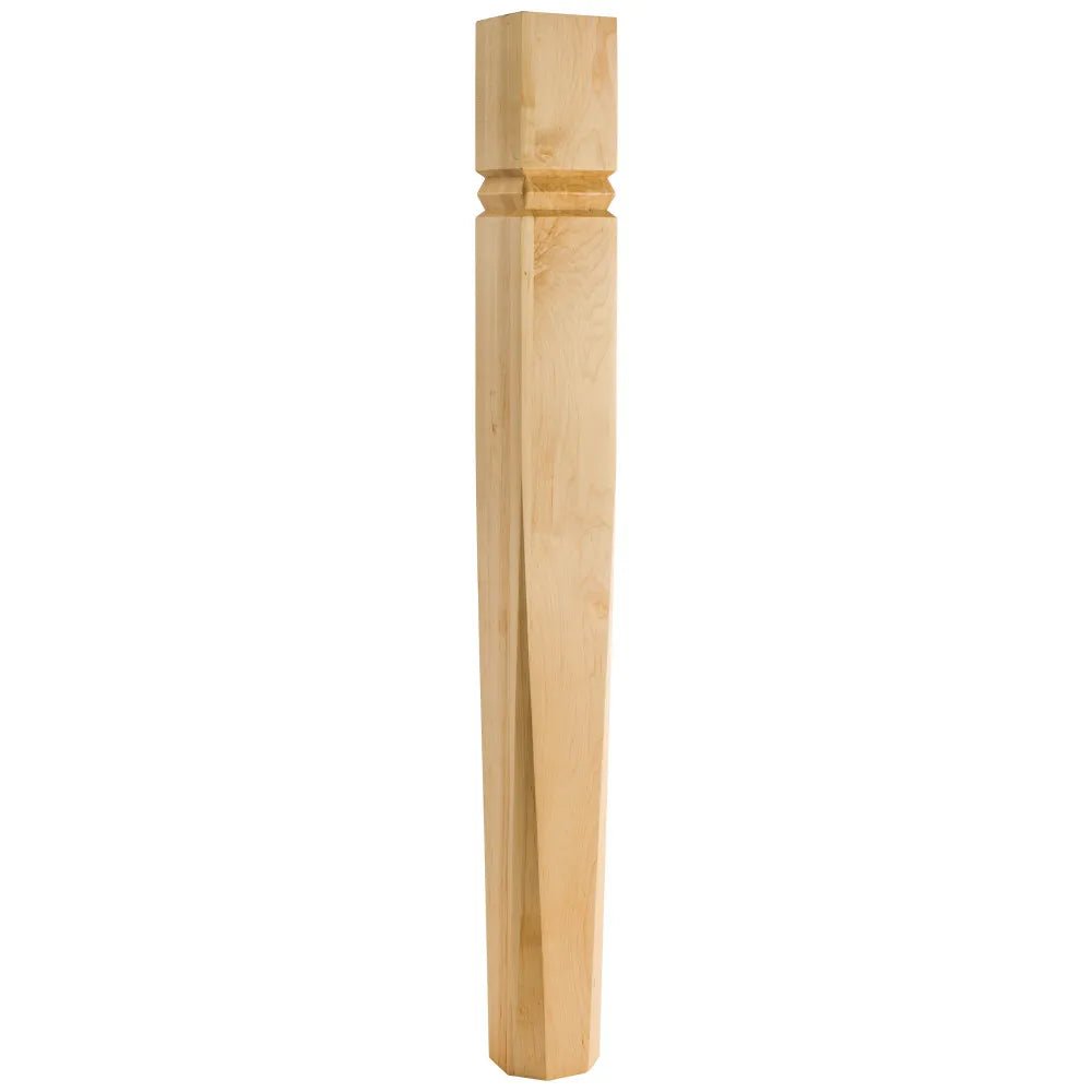 Hard Maple Beveled Grooved Post 5"Wx5"Dx42"H - Northside Material Brokers