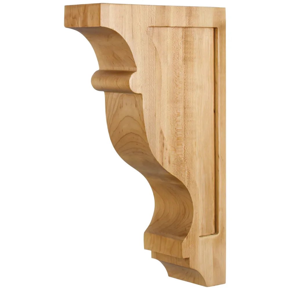 Hard Maple Contour Corbel 3" W x 8" D x 14" H CORW-2HMP - Northside Material Brokers