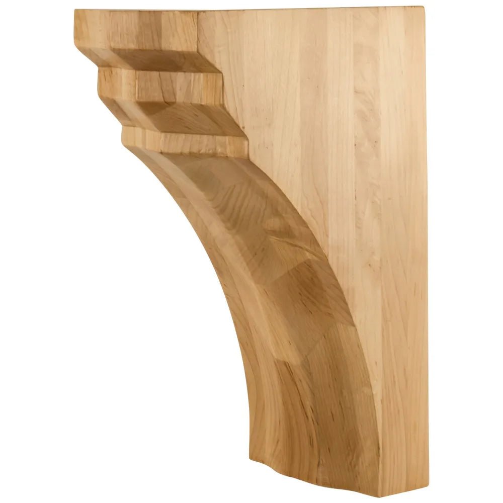 Hard Maple Stepped Bevel Corbel 5" W x 7" D x 10" H - Northside Material Brokers