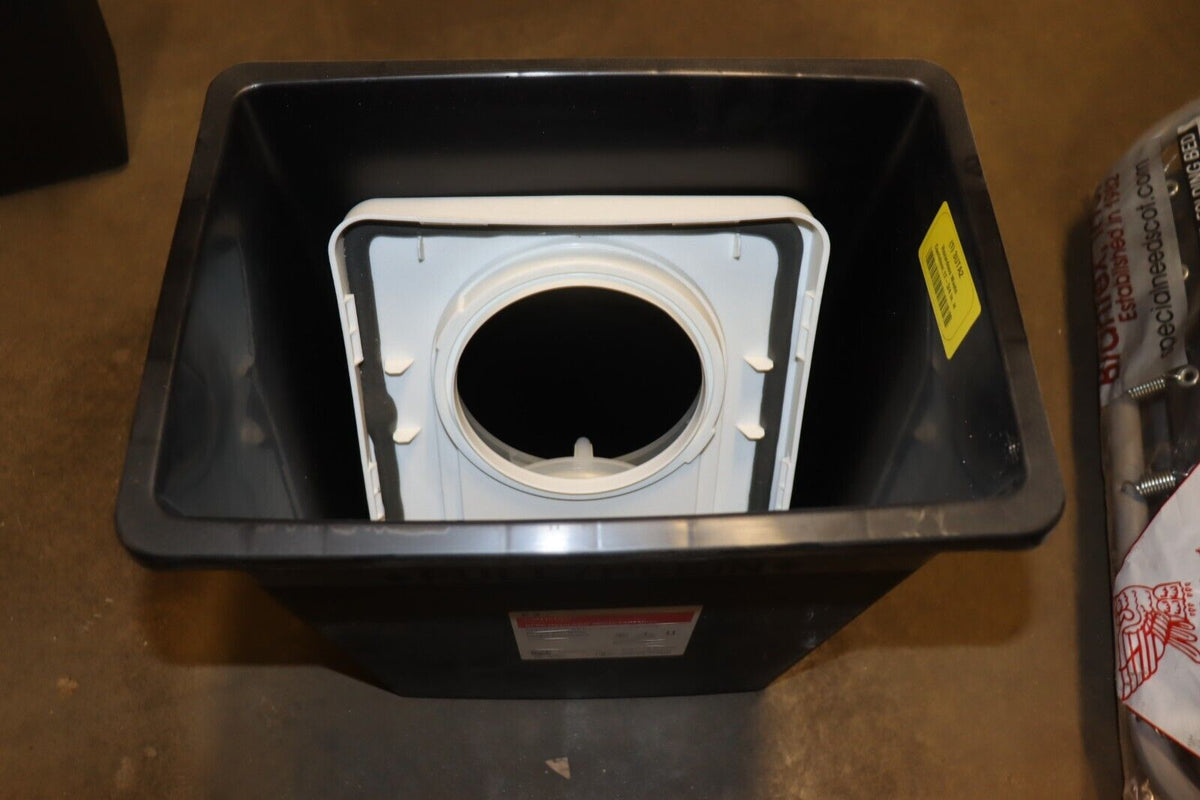 Hazardous Waste Container: 8 gal Can Capacity, Plastic, 17 3/4 in Ht, 11 in Wd - Northside Material Brokers