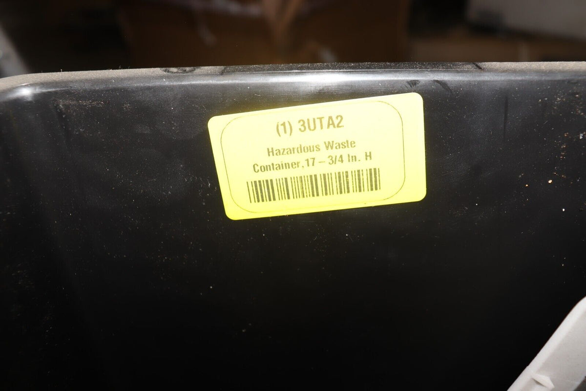 Hazardous Waste Container: 8 gal Can Capacity, Plastic, 17 3/4 in Ht, 11 in Wd - Northside Material Brokers